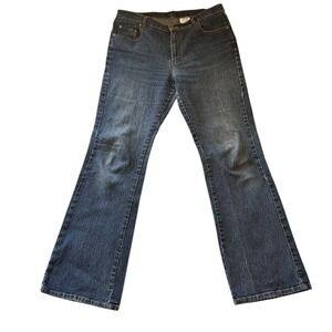 Jordache Womens Bootcut Stretch Jeans Dark Wash Y2K Vintage Style 13/14